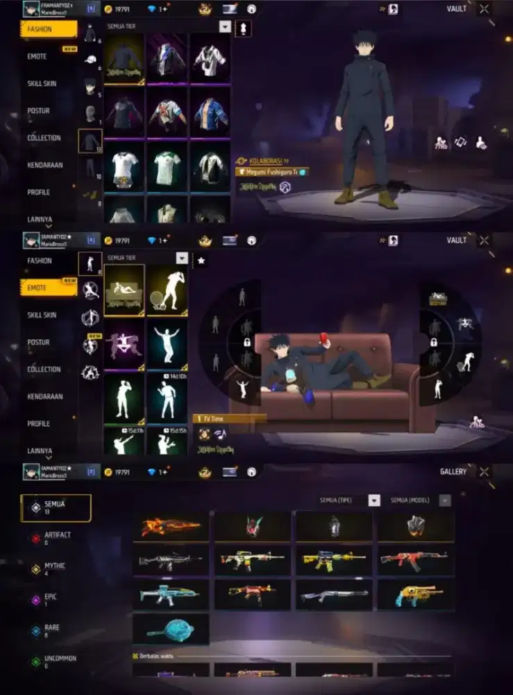 JUAL AKUN FF SPEK POLOSAN