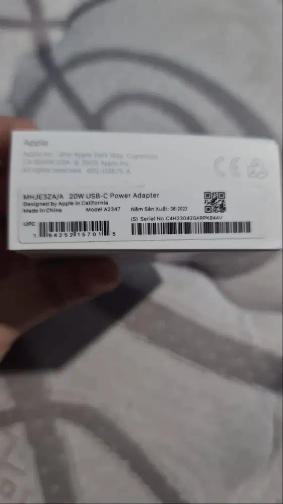 Apple Power Adapter 20W (Original)