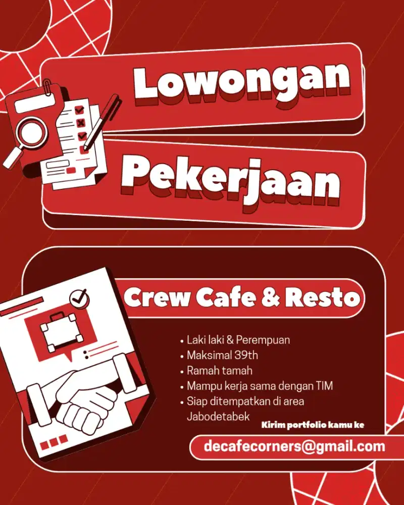 Cari karyawan laki laki & perempuan