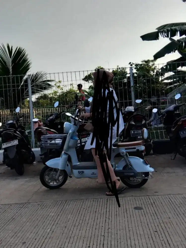 Sepeda listrik merk goda tipe 150A warna biru