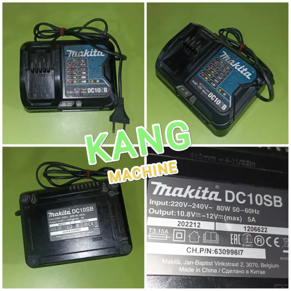 Charger Makita 12V DC10SB 5A Untuk baterai Makita 12V CXT