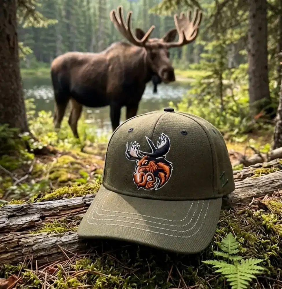 Topi Baseball Vintage Manitoba Moose AHL Zhepyr Original Second