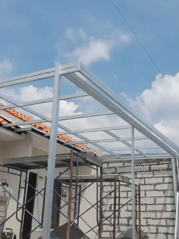 kanopi spandek polos