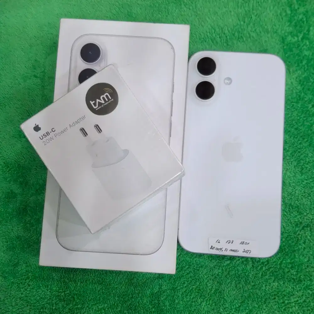 iPhone 16 128gb iBox, Fullset ori Free Adapter & softcase