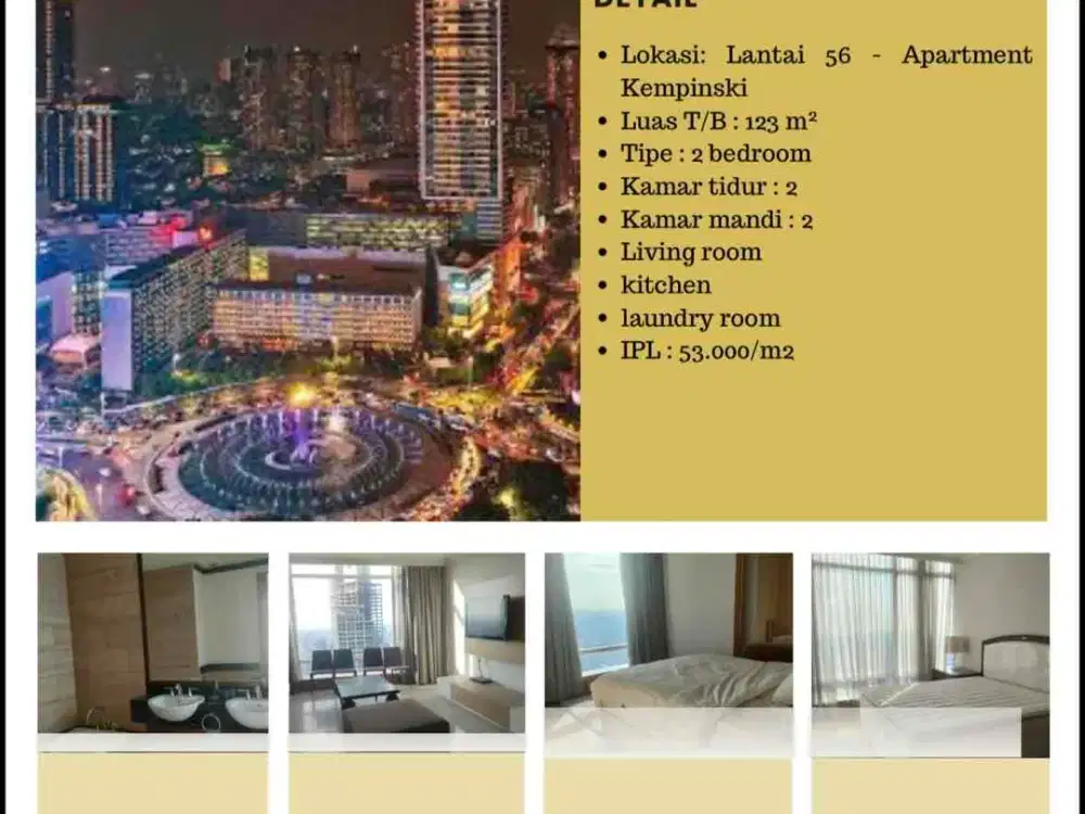 apartemen mewah di bundara HI