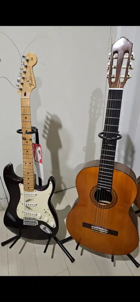 JUAL FENDER STRATOCASTER MAPLE MADE IN MEXICO ELECTRIC GUITAR