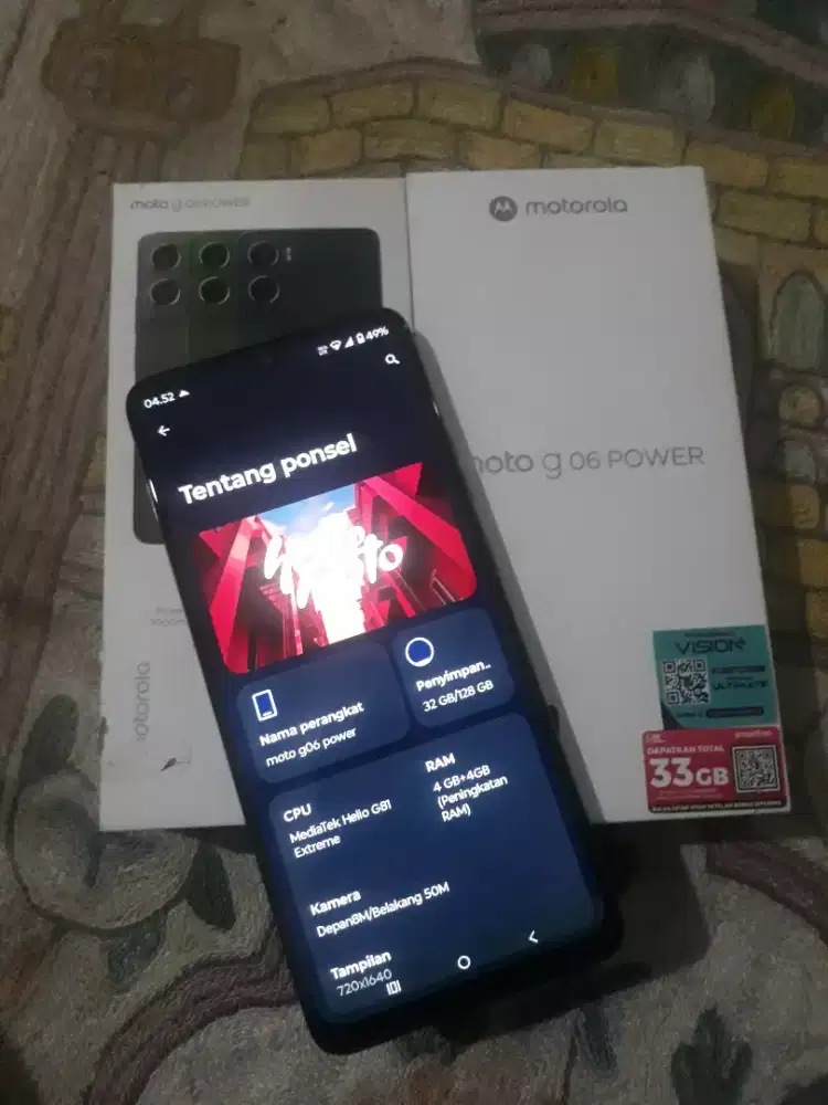 Motorola g06 Power NFC Ram 4+4/128