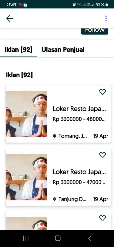 Tolong untuk yang melamar pekerjaan di OlX hati hati