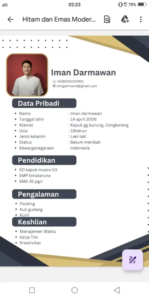 cari pekerjaan apa aja