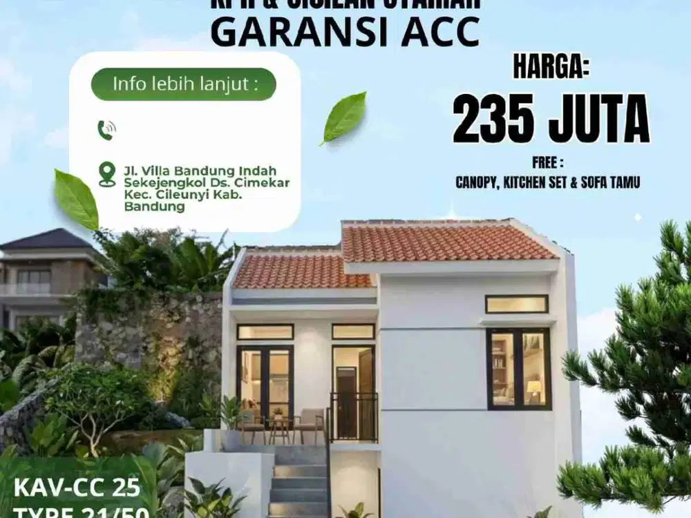 Rumah Impian Murah Bandung Timur Dkt Tol Cileunyi