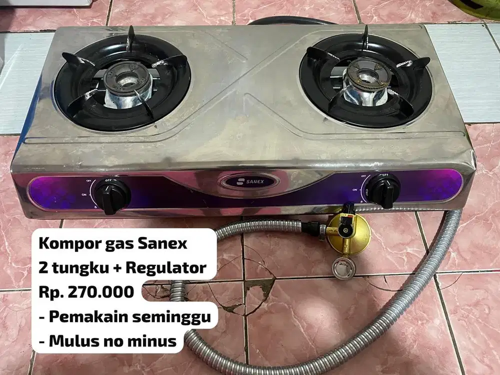 Kompor gas dua tungku