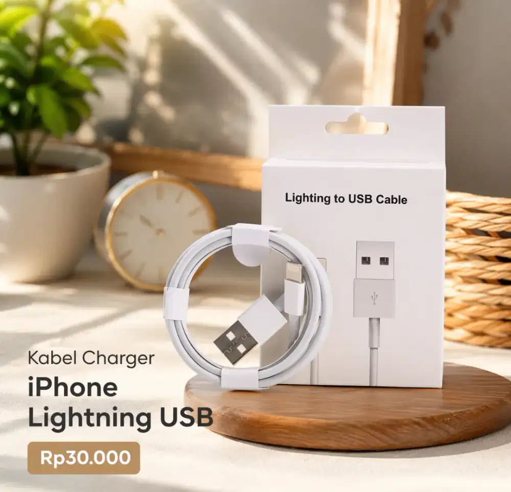 Kabel Data Charger iPhone Lightning to USB