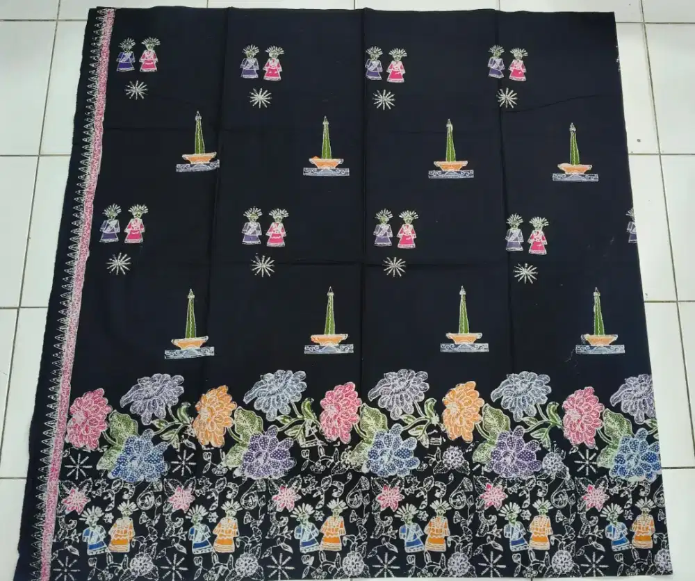 Kain batik Betawi katun cap