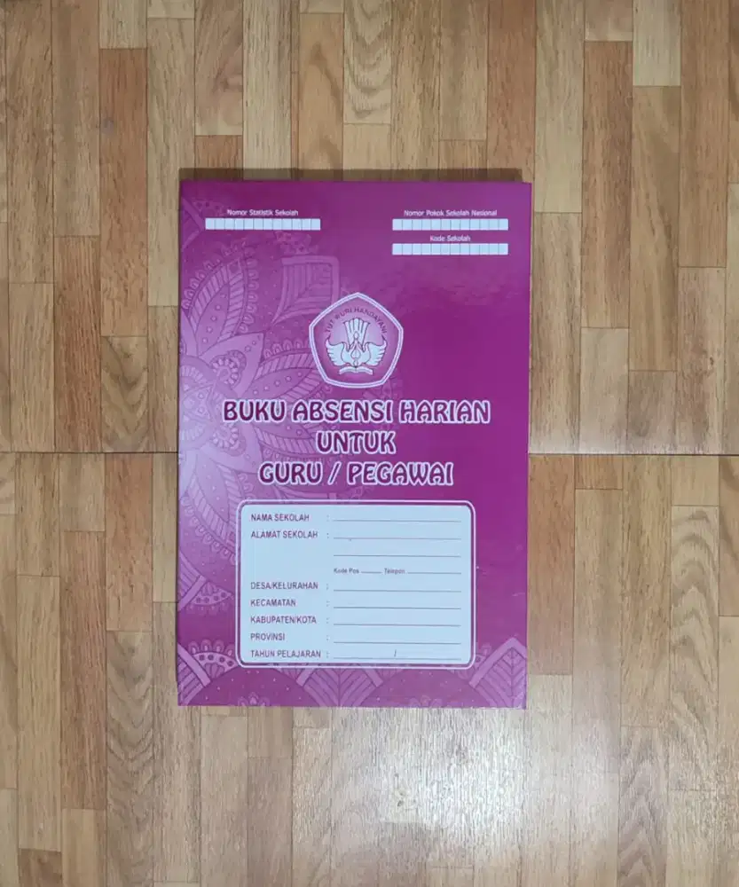 buku administrasi absensi harian guru