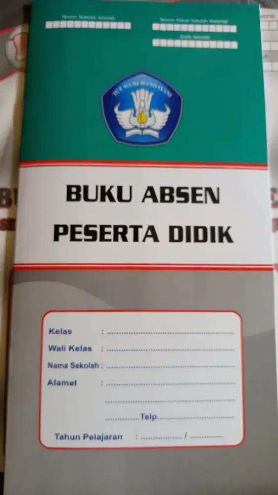 buku administrasi absen siswa