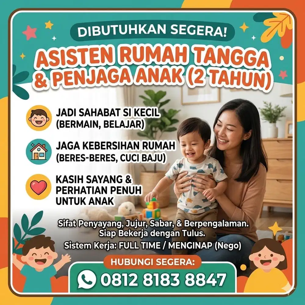 Dicari ART daerah Cikarang