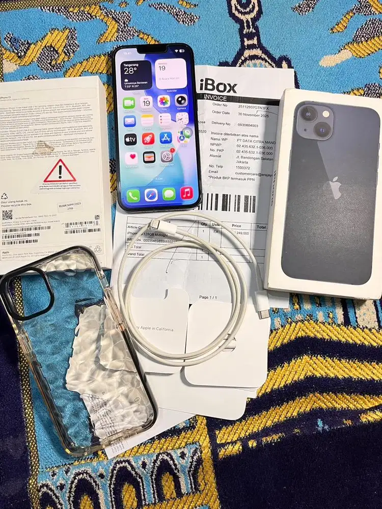 Iphone 13 128gb ibox pemakaian pribadi