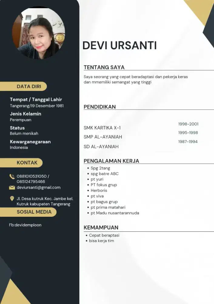 Mencari pekerjaan spg dan cleaning servis