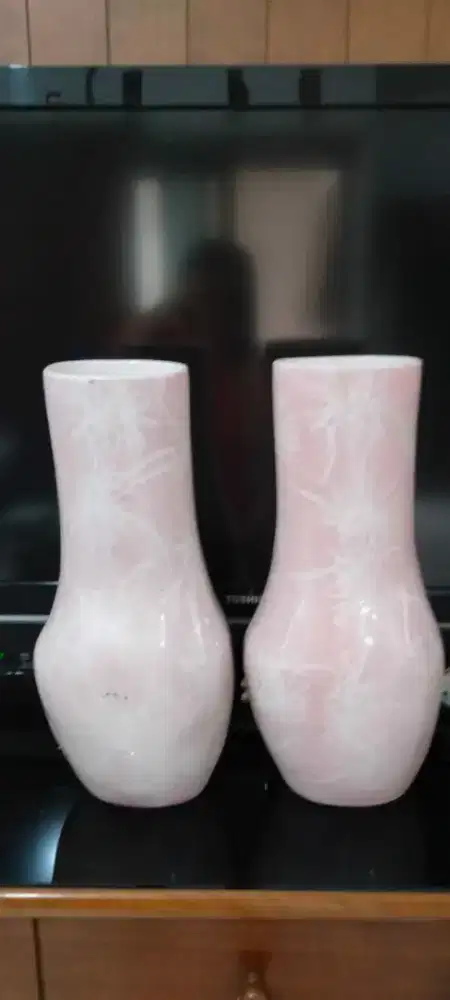 vas bunga ukuran besar warna ping