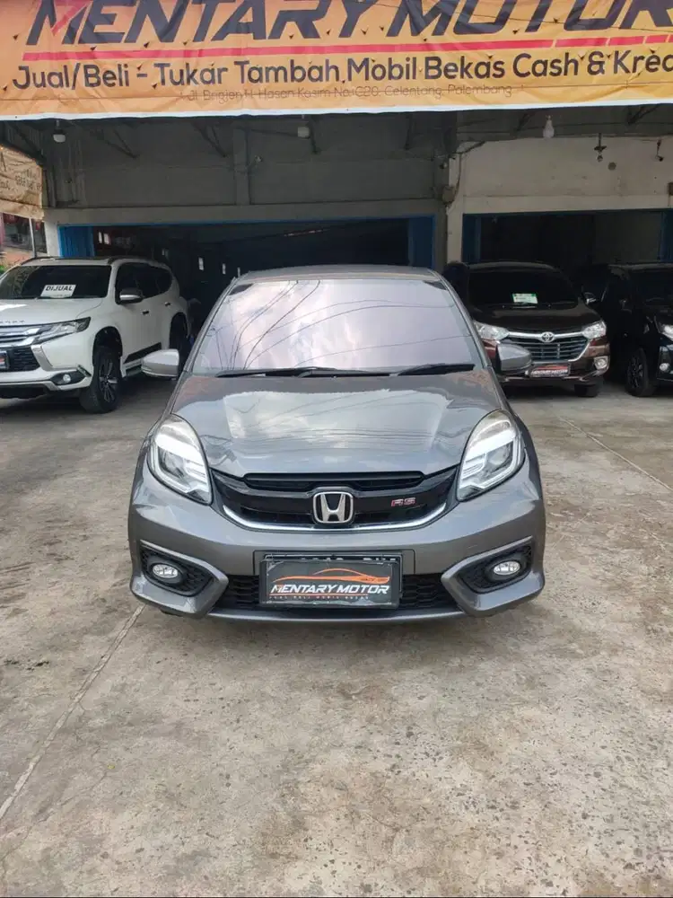 Honda Brio 1.2 RS CVT Automatic Abu-Abu Metalik 2016 Bagus Terawat OK