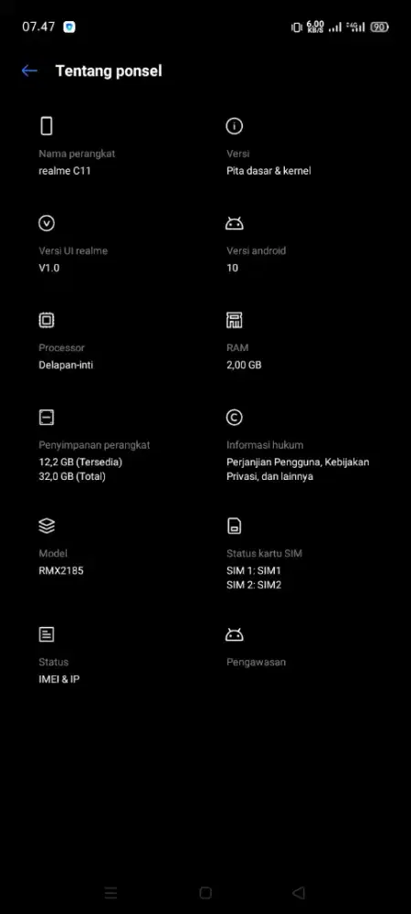 REALMI C 11 RAM 2/32 GB