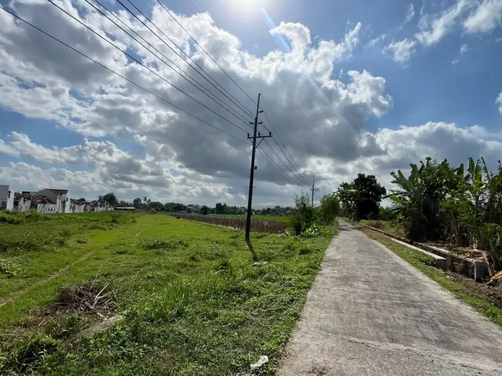 Tanah SHM Godean 800 Meter ke Jalan Utama