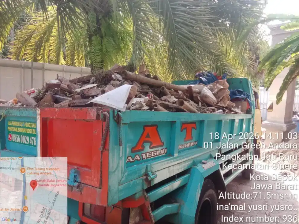 Urug puing campur tanah