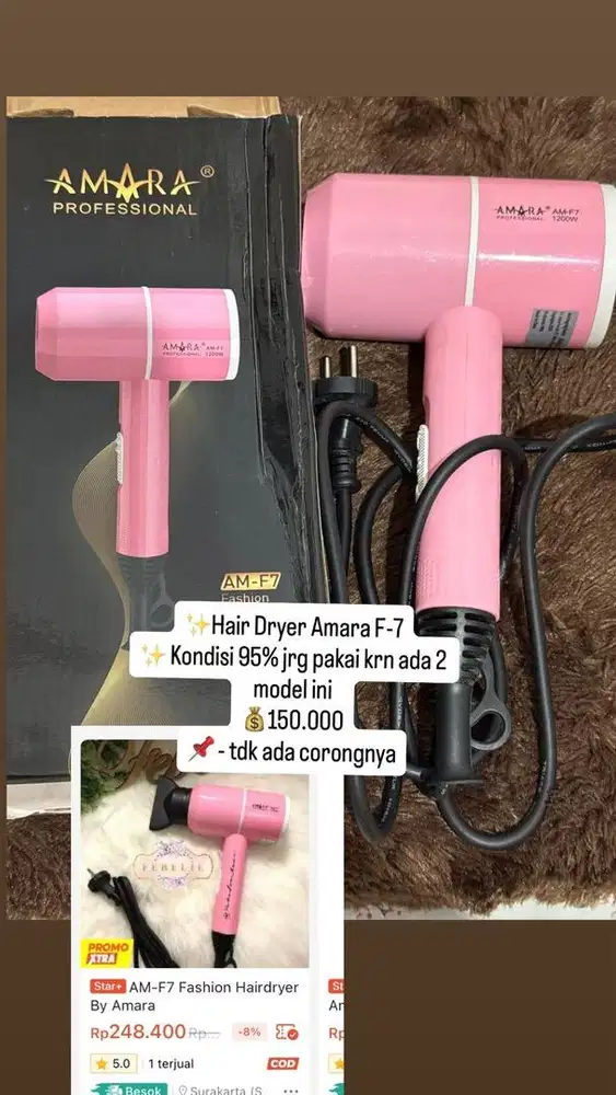 Hair Dryer Amara Like New