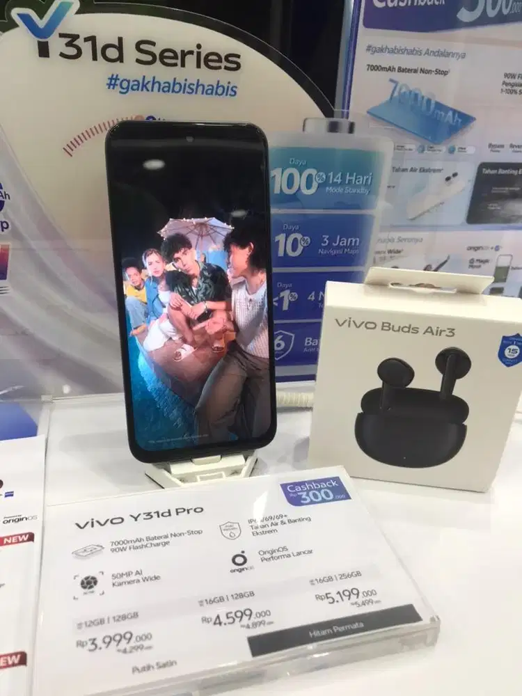 VIVO Y31d PRO GRATIS VIVO BUDS AIR 13
