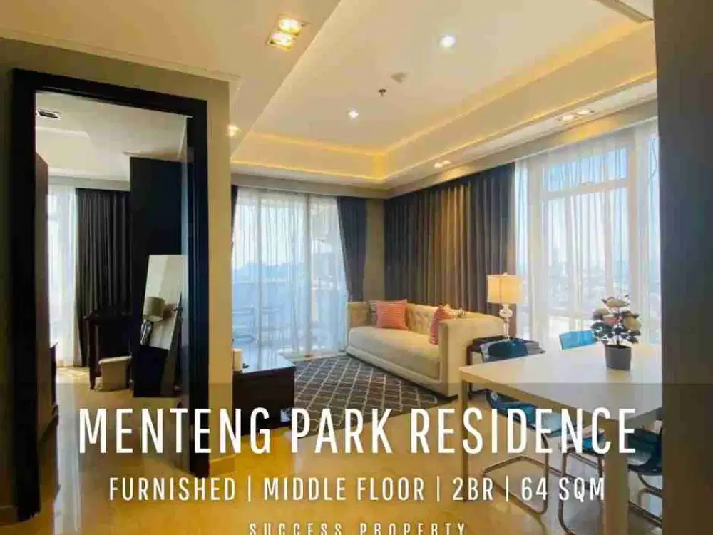 For Sell/ Rent! Menteng Park Residence Emerald Tower 2 BR Middle Floor with Menteng View