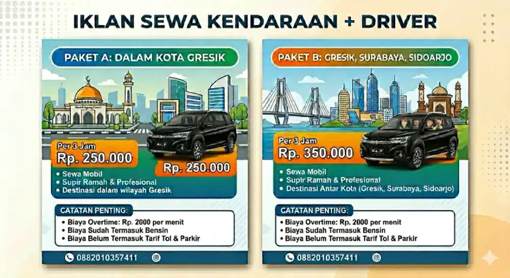 Jasa Sewa Mobil dan Driver