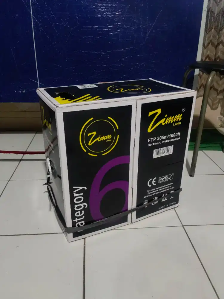 KABEL FTP ZIMMLINK CAT 6 LAN Cable Outdoor 305 Meter