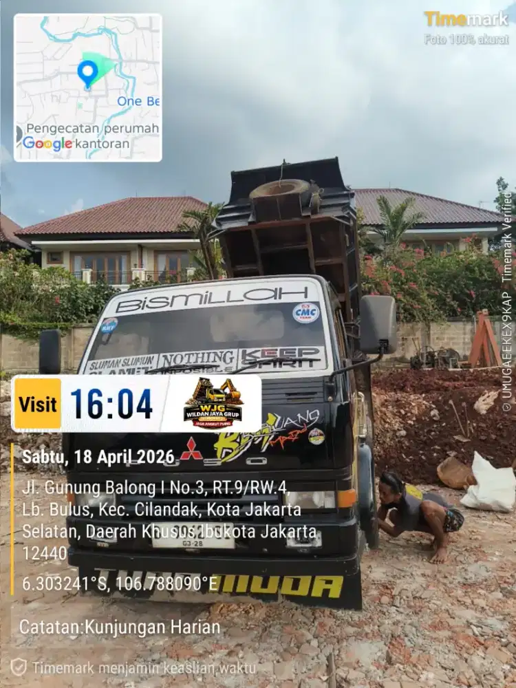 Jasa buang puing tanah