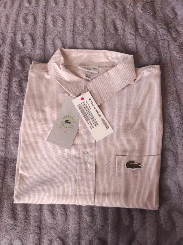 Kemeja Lengan Panjang Lacoste size M