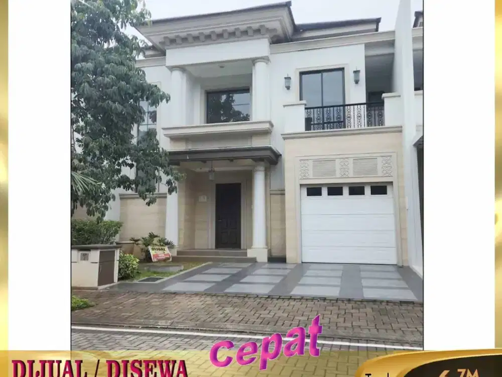 DISEWA RUMAH Mewah 2 Lantai  Jadeite Residence Pagedangan Tangerang Banten