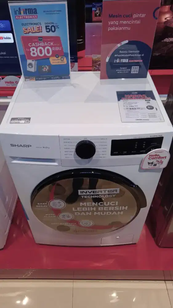 Mesin Cuci SHARP 8kg promo