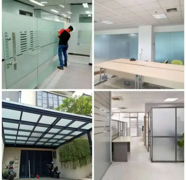 Spesialis Stiker cutting sunblast & kaca film Kantor rumah & hotel