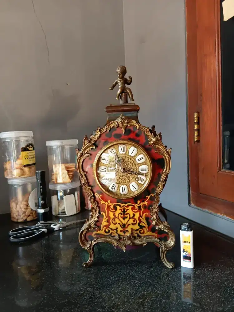 da vinci victorian original vintage table clocks made in fhs germany