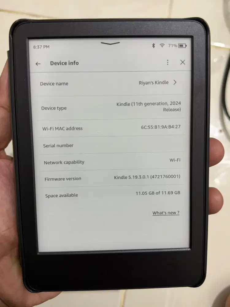 Kindle Amazon Gen 11 2024 16 Gb Black Second