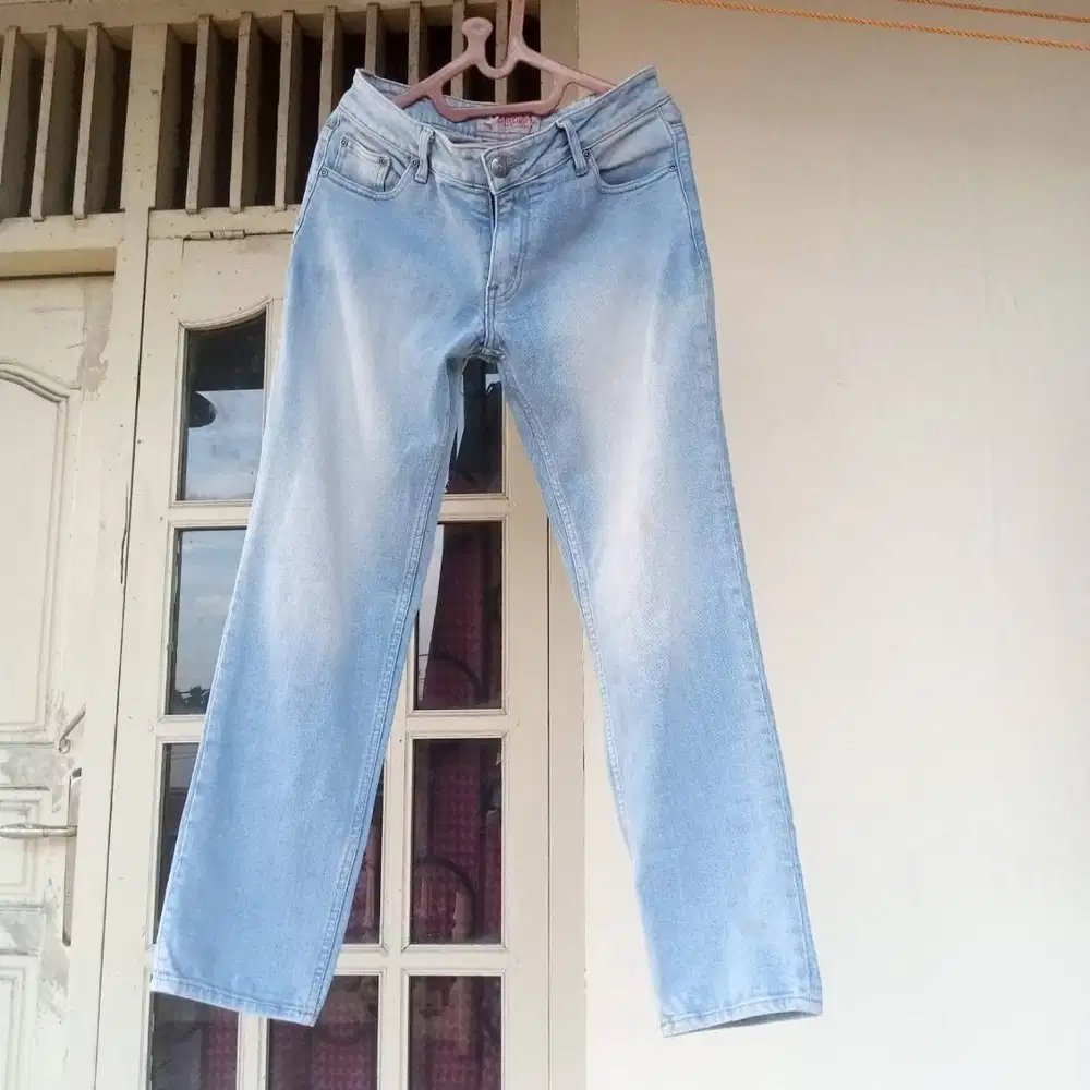 Cardinal Jeans Girls Original - Light Blue Slim Fit Size L Mulus