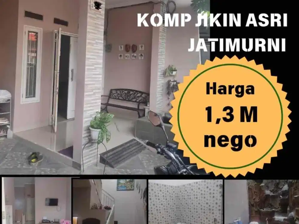 Dijual Rumah Dua Lantai di Dalam komplek Perumahan di Jatimurni