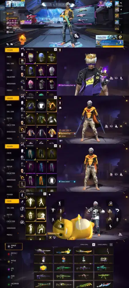 Jual akun ff murah aman dan terpercaya