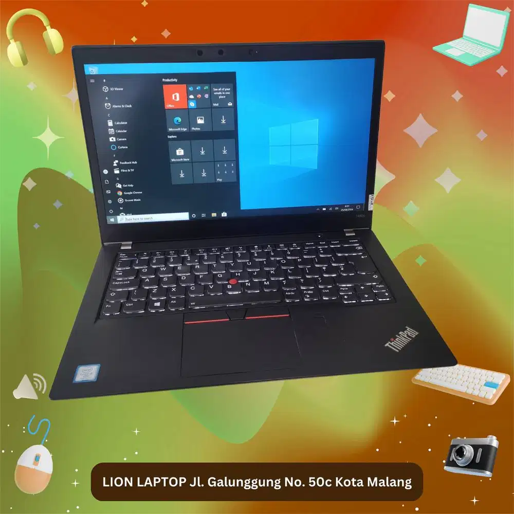 RAM 8GB Core i5 gen 8 Lenovo Thinkpad T480s SLIM [20|04]