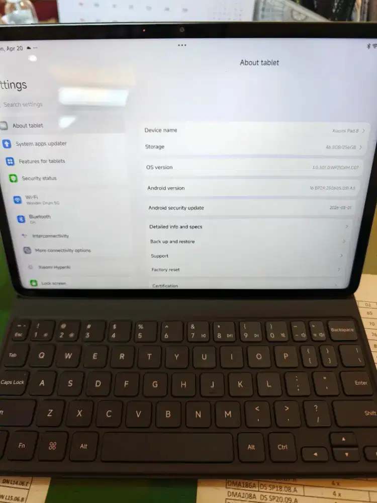 Xiaomi Pad 8 - PC Level - memory 256