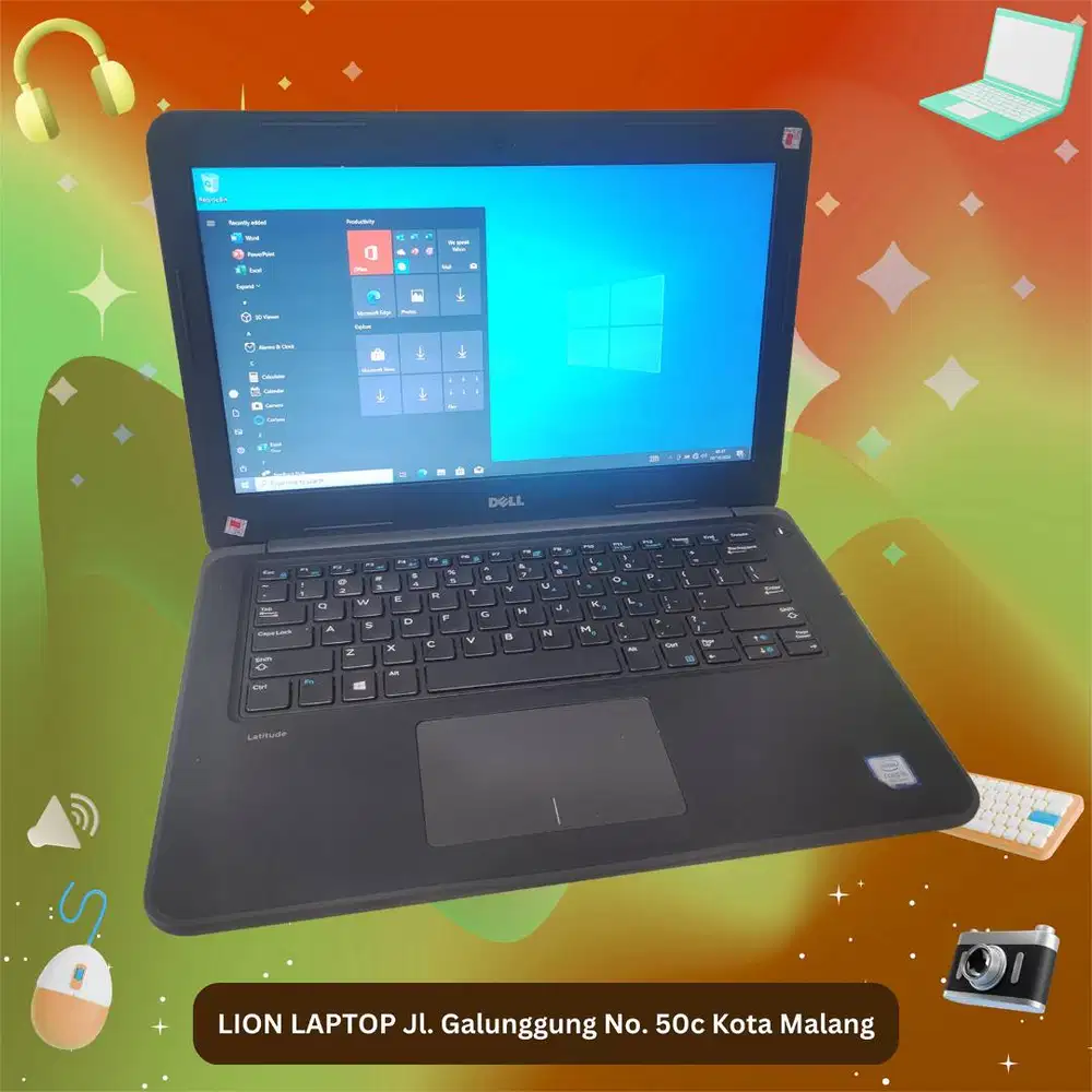 Core i5 Gen 7 Murah Mulus RAM 8GB SSD 256GB Dell Latitude 3380 [20|04]