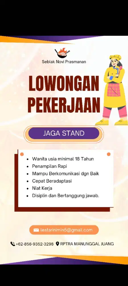 Loker Jaga Stand Minuman