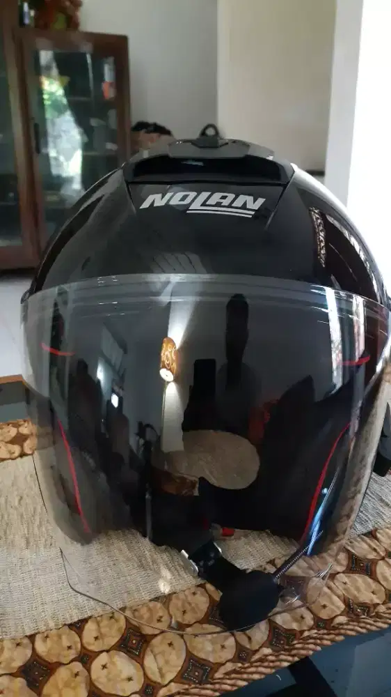 Helm Nolan N40.5 metal black M fit L like new intercom retouch x8 max