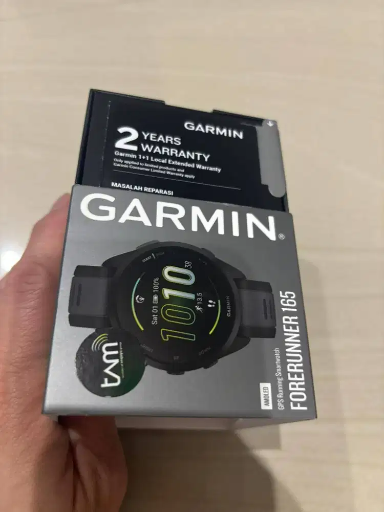 Dijual Garmin Forerunner 165 kondisi BNIB (Brand New In Box), masih se
