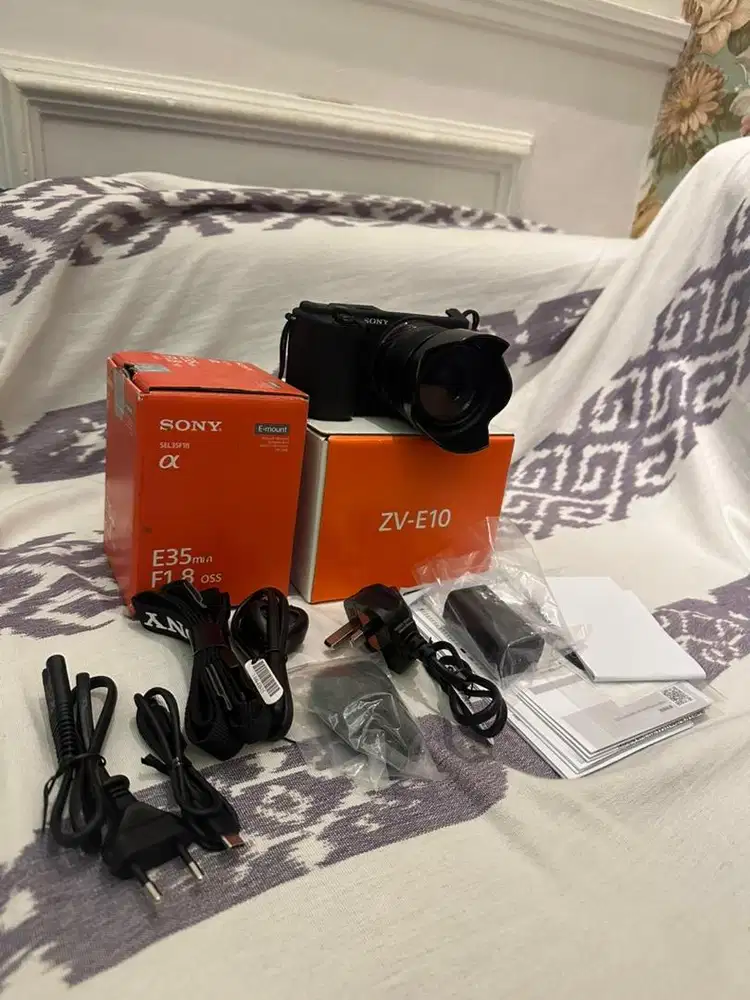 Sony Zv E10 lensa 35mm 1.8