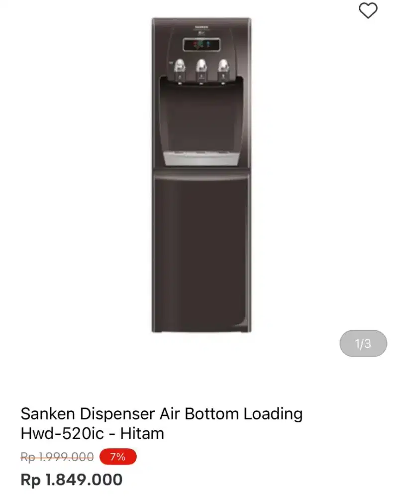 DISPENSER SANKEN GALON BAWAH HWD-520IC